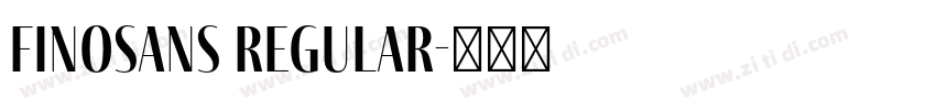 FinoSans Regular字体转换